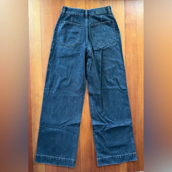 NWT Madewell Superwide-Leg Jeans - Size 25 - Black - Picture 9 of 11